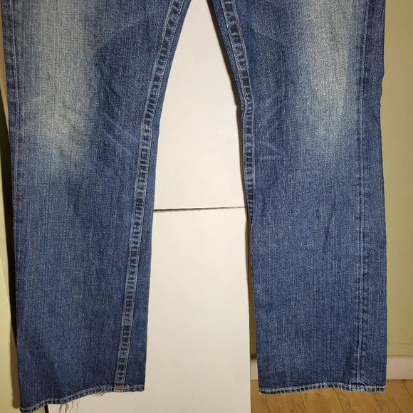 vintage True Religion flap pocket  straight leg jeans mens size 36 90s y2k - Picture 3 of 12